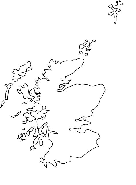 clipart map  scotland