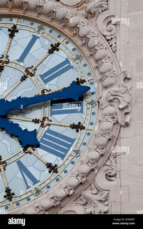 Clock in Paris, France Stock Photo - Alamy