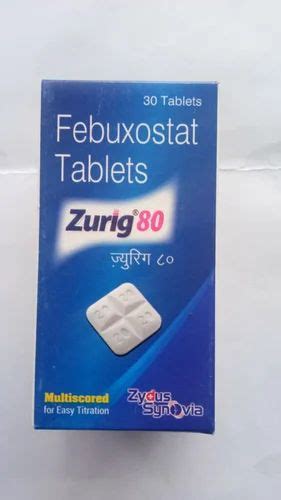 Zurig Febuxostat Mg Tablets At Box Uloric In Nagpur Id