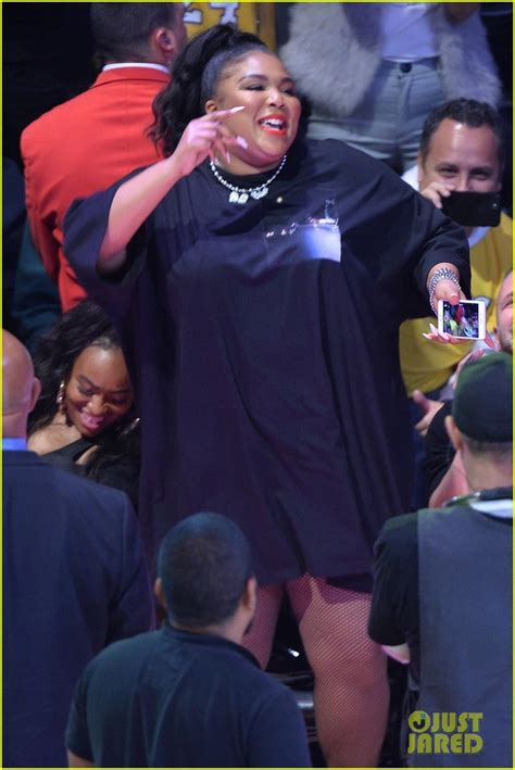 Lizzo Bares Her Thong While Twerking At The Lakers Game Photo