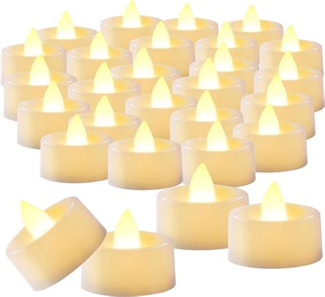 Flameless Led Tea Lights Canadles 100 Pack Battery Tea Lights Realistic And