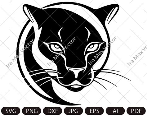 Panther Face Svg Panther Head Svg Panther Svg Panther Mascot Svg