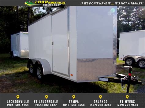 122902 6x12 Enclosed Cargo Trailer Lrt Tandem Axle Trailers 6 X 12