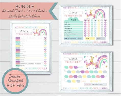 Daily Schedule Kids, Visual Schedule, Printable Reward Charts ...