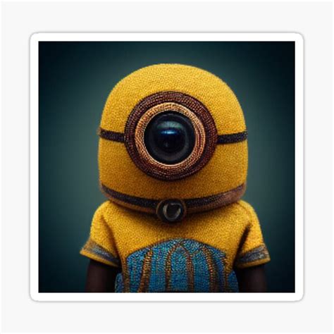 "Cute Minion With Eye Prints, Cards, Posters, Stickers & Magnets ...