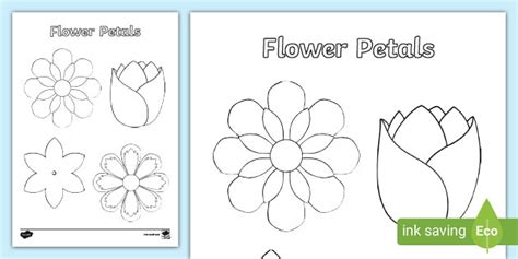 FREE! - Flower Petal Template Craft Activity | Primary ResourcesFREE!