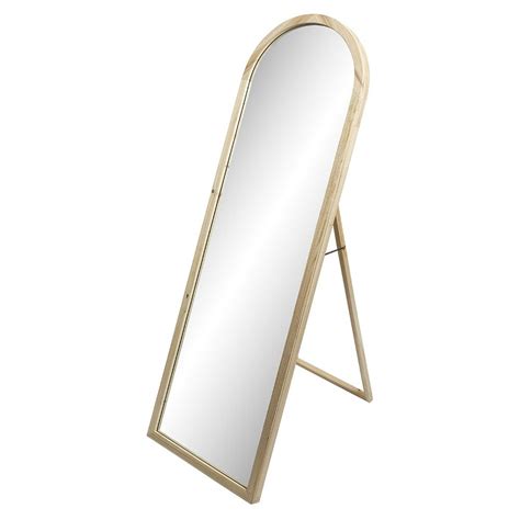 Grand Miroir Sur Pied En Bois GIFI