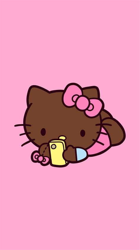 Hello Kitty Wallpaper with Pink Background