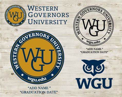 Western Governors University Personalized Emblemclass Of Etsy