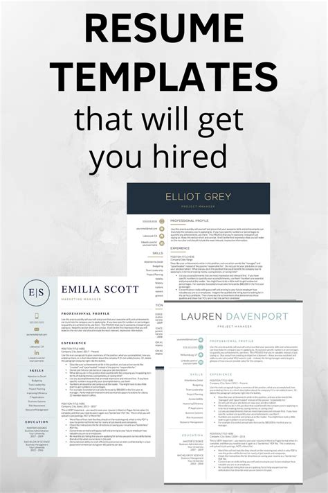 Sample Resumes That Will Get You Hired