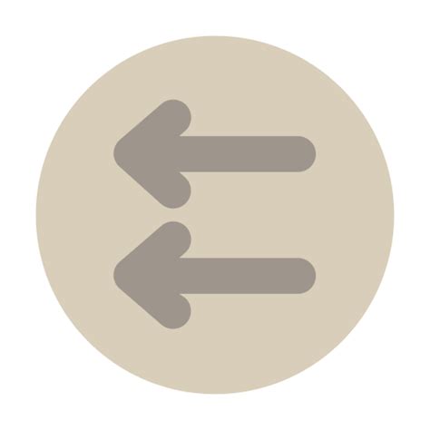 left generic flat icon