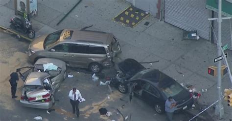 1 Person Killed In Multi Car Crash In Washington Heights Cbs New York