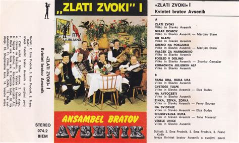 Kaseta ANSAMBEL Bratov Avsenik Zlati Zvoki 1 Temno Rumen Label