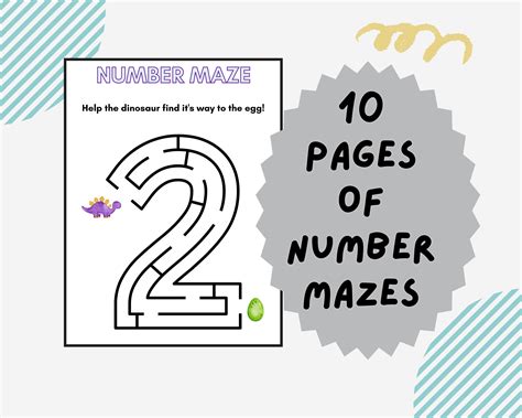 Number Maze Worksheets For Kindergarten Worksheets Library