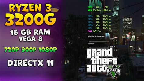 Gta V Grand Theft Auto V Ryzen G Gb Ram Vega Directx