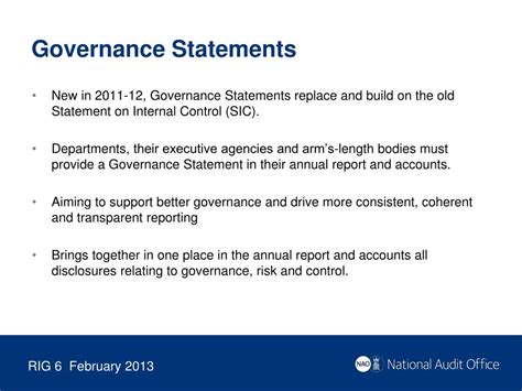 Ppt Governance Statements Good Practice Observations From Our Audits Kate Mathers Director