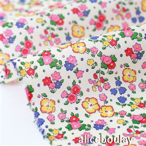 Tissu Liberty Tana Lawn Ella And Libby Rose X M Tre Alice Boulay