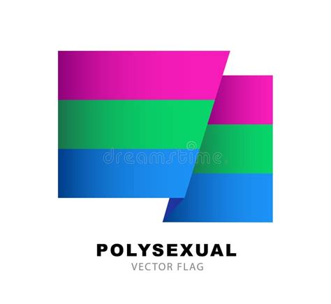 The Flag Of Polysexual Pride A Colorful Logo Of One Of The Lgbt Flags Sexual Identification