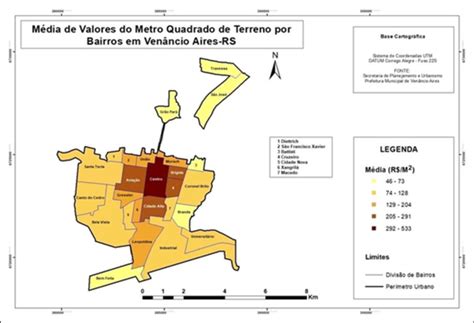 Valor De Terreno Por Metro Quadrado - -Média de Valores do Metro Quadrado de Terreno por Bairros em Venâncio ...