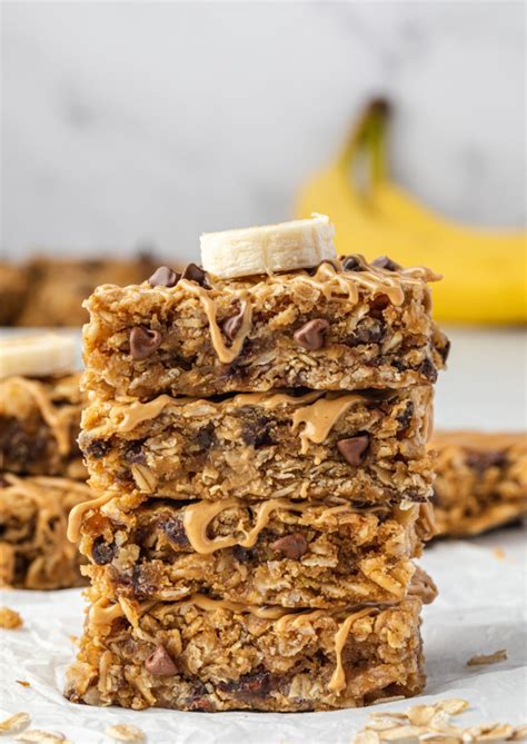 Peanut Butter Banana Bars Recipe