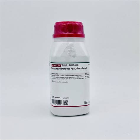 Sabouraud Dextrose Broth Agar Granulated Chai 500G Himedia Hóa