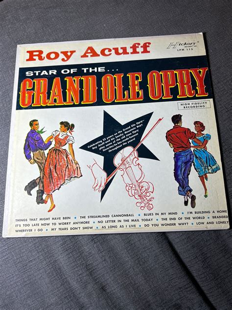 Roy Acuff grand Ole Opry Vinyl-like New - Etsy