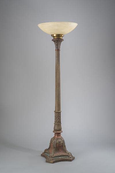 Old Antique Bronze Torchère Floor Lamps Collection City Knickerbocker Lighting Rentals