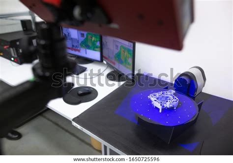 Professional 3d Scanner Scanning Industrial Object Stock Photo ...