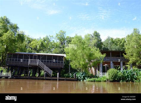 river homes swamp louisiana pearl river bayou new orleans Stock Photo ...