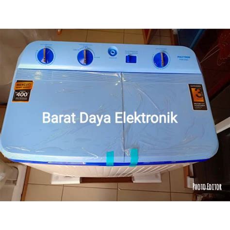 Jual MESIN CUCI 2 TABUNG POLYTRON 8 KG TWIN TUB PWM 8076 Shopee Indonesia