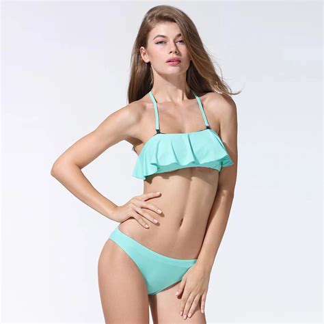 Perona Women Reversible Halter Bikini Set Sexy Cut