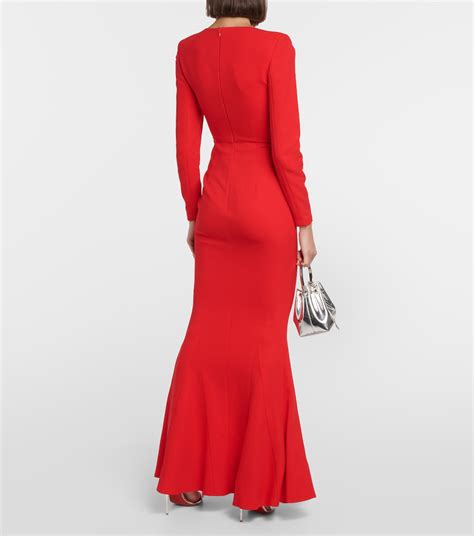 Stretch Cady Gown In Red Roland Mouret Mytheresa