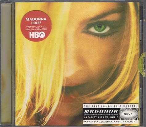 Madonna GHV2 Greatest Hits Volume 2 2001 CD Discogs