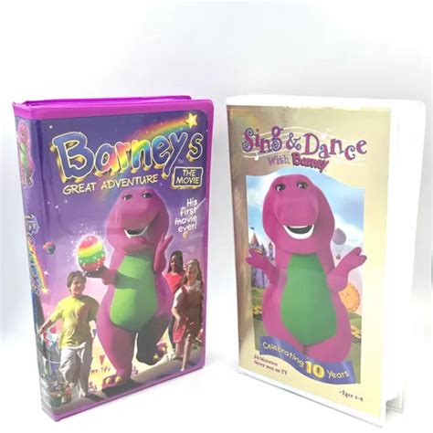 Barney S Great Adventure The Movie Vhs And Sing And Dance With Barney Vhs Tested £11 17 Picclick Uk