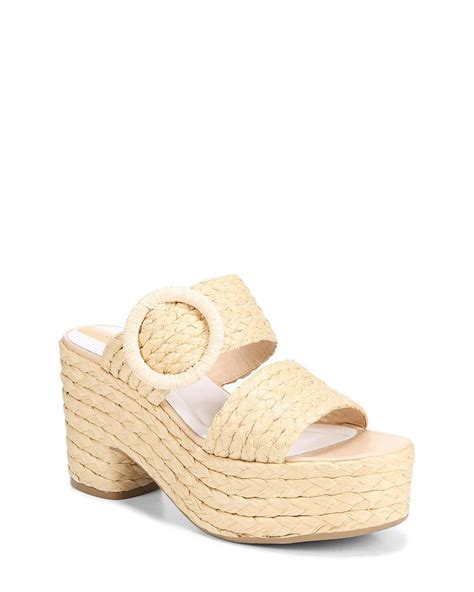 Franco Sarto Costa Espadrille Platform Sandal In Natural Lyst