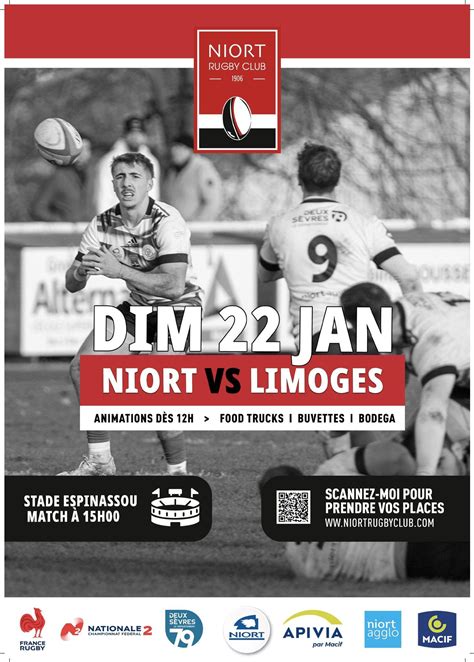 Rugby Nationale Niort Rugby Club Vs Usa Limoges Sortir Niort