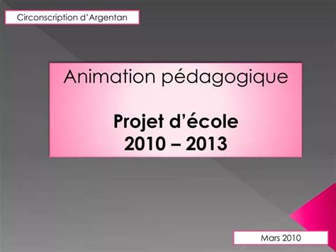 Ppt Animation P Dagogique Projet D Cole Powerpoint