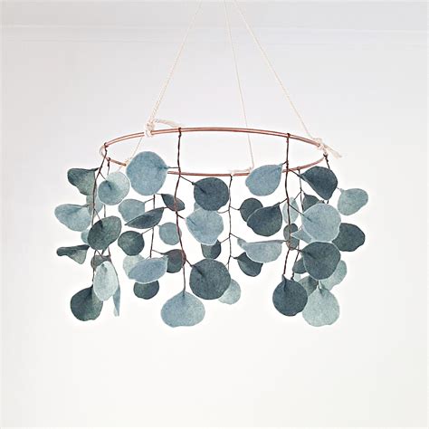 Baby Cot Mobile Silver Dollar Eucalyptus The Tsubaki