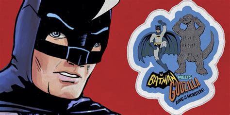 Batman Meets Godzilla Brings You Retro Sticker Fun Th Dimension