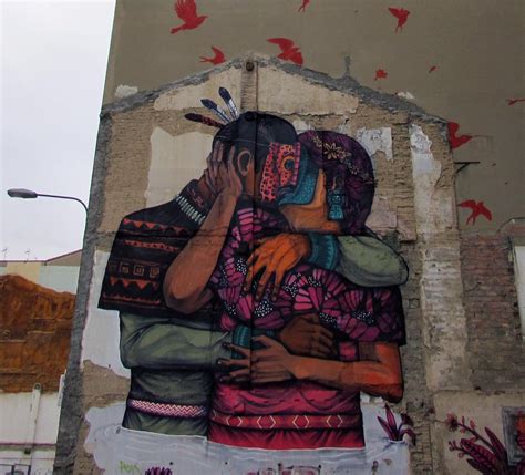 Saner Paints A Large Mural In Zaragoza Spain For Asalto Festival