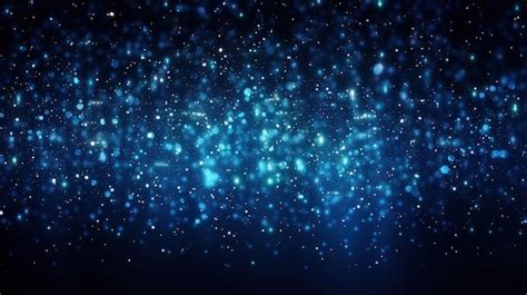 Premium AI Image | A blurry image of blue stars in the night sky