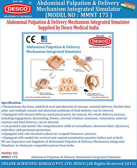 Abdominal Palpation Delivery Mechanism Integrated Simulator Desco