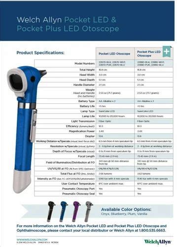 Plastic Netcare Welch Allyn Pocket Led Otoscope For Hospital Model