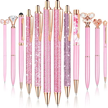 Amazon Pcs Ballpoint Pens Set Metal Crystal Diamond Pen For