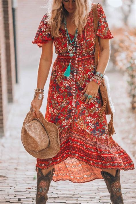 That Fabulous Red Dress Bohemian Style That Has Got Everybody Talking