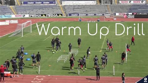 Football Soccer Warm Up Drill Youtube