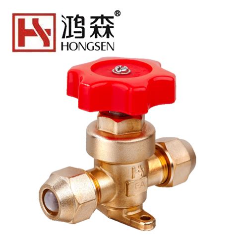 Hongsen Model Km Diaphragm Hand Valve R22 R407c Refrigeration Service Valves Control Valve And