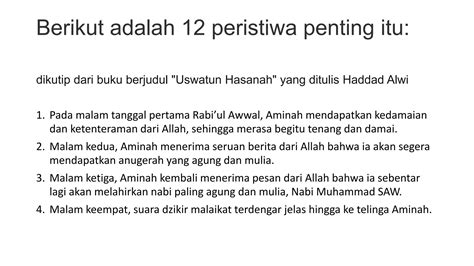 Maulid Nabi Muhammad Saw Ppt