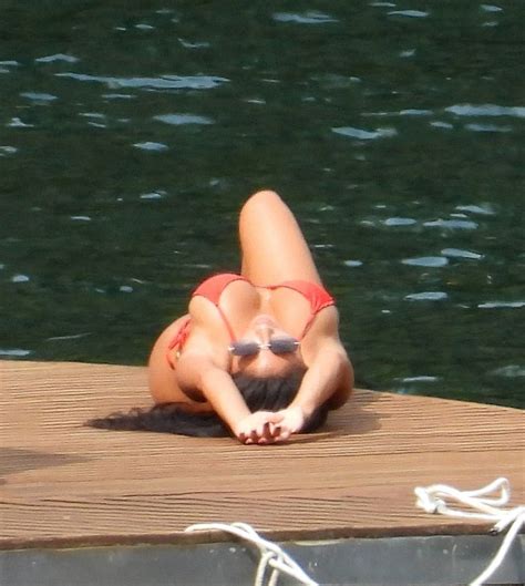 Nicole Scherzinger In Red Bikini On Vacation In Italy Gotceleb