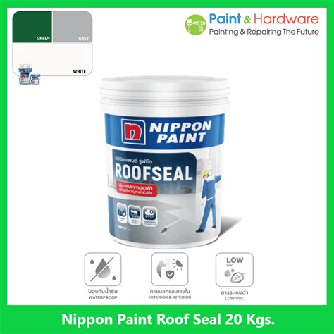 Nippon Paint Roof Seal อะคริ่ลิคกันรั่วซึมสำหรับดาดฟ้า สีทาหลังคา สีทา